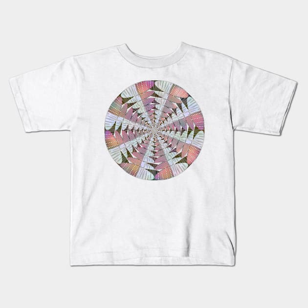 Crazy Speckled Mandala - Intricate Digital Illustration, Colorful Vibrant and Eye-catching Design, Perfect gift idea for printing on shirts, wall art, home decor, stationary, phone cases and more. Kids T-Shirt by cherdoodles